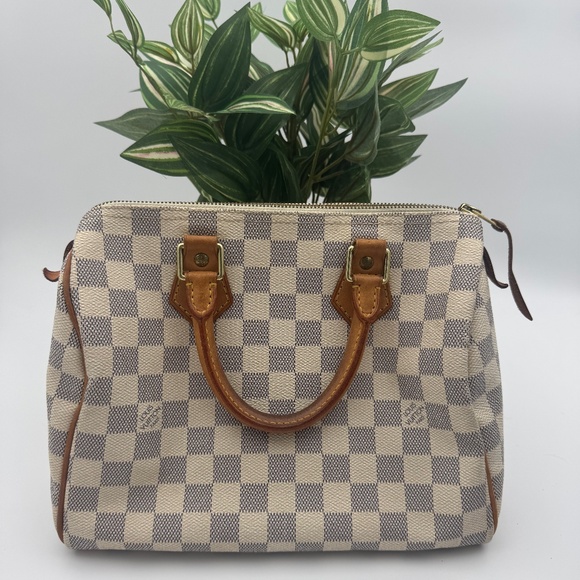 Louis Vuitton Handbags - Louis Vuitton Speedy 25 – Damier Azur